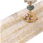 CVDYWDJIE 1 Chemin De Table en Maille Feuille d'or