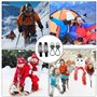 CVDYWDJIE 2 Paires De Pointes Antidérapantes pour Glace, Couvre-Chaussures pour Crampons d'hiver, Couvre-Chaussures pour Bottes 