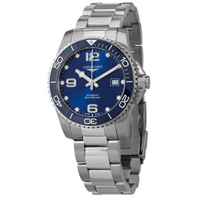 Longines HYDROCONQUEST Montre de plongée automatique en céramique pour homme Cadran bleu 41 mm L37814966
