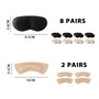 Lot de 10 paires de talonnettes autocollantes universelles anti-usure pour enfants et femmes