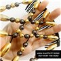 Lot de 3 peignes à cheveux à perles - Peigne à cheveux polyvalent pour femme - Clip peigne pour chignon - Pince à cheveux élasti