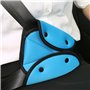 Lot de 2 ajusteurs de ceinture de sécurité, style pliable et portable, coussinets d'épaule doux, bretelles réglables librement, 