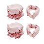 Lot de 4 fers à friser sans chaleur - Outils de coiffure - Bandeau sans chaleur - Kit de curling réglable - Rose lotus