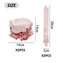 Lot de 4 fers à friser sans chaleur - Outils de coiffure - Bandeau sans chaleur - Kit de curling réglable - Rose lotus