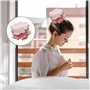 Lot de 4 fers à friser sans chaleur - Outils de coiffure - Bandeau sans chaleur - Kit de curling réglable - Rose lotus