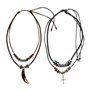 YSJCHEBS Collier De Perles Doubles Tressées 2 Pièces