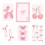 HDGSAFD 6 Morceaux d'affiche Esthétique Rose