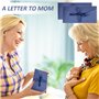 10 morceaux d'enveloppes bleu lac avec rubans, cartes de vœux en ruban de papier kraft, sacs enveloppes cadeaux, enveloppes d'in