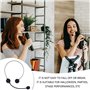 OAOSDH 4 Pièces Microphone Noir, Faux Toys De Casque Créatif, Écouteurs De Bande Amusants, Accessoires De Costumes De Costume, D
