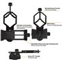 POFET Support universel pour téléphones, compatible avec jumelles, monoculaires, télescopes et microscopes
