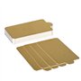 ANCLLO Lot de 100 Mini Assiettes carrées en Carton doré
