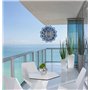 ANCLLO Moulin à vent 360 degrés à suspendre en métal mandala décoration d'intérieur ou d'extérieur