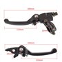 ANCLLO Levier de Frein d'embrayage en Aluminium Pliable Noir pour Guidon 22mm 110cc 125cc 140cc TTR 125cc SSR Xmotos Apollo 125 