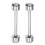 sourcing map 2pcs Montre Vis Tube Tige 20mm Intérieur Dia Acier Inoxydable Acier Montre Bracelet Épingles