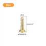 50pcs M2.5 x 12mm Fente Emplacement Plat Tête Auto Taraudage Vis Tête Fraisée pour Travail Bois Me