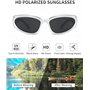 Bacxzomx 3pcs Lunette de Soleil Vintage pour Homme Femme, Y2K Wrap Around Lunettes Golf Cyclisme Conduite Pêche Escalade Ancien 
