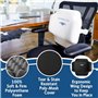 Astralign Coussin de soutien dorsal pour chaise de bureau : coussin dorsal thoracique fabriqué aux États-Unis pour soulager les 