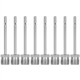Lot de 8 aiguilles de gonflage en acier inoxydable pour ballons de basketball