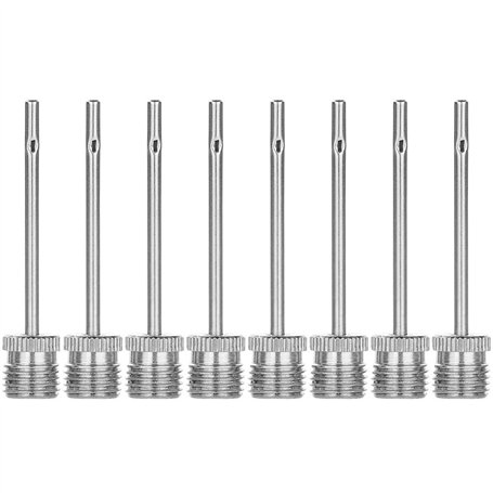 Lot de 8 aiguilles de gonflage en acier inoxydable pour ballons de basketball