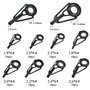 WMYCONGCONG Lot de 80 Guides de Canne à pêche Pièces pour Canne à pêche Tip Repair DIY Set Kit de réparation de Canne à pêche en