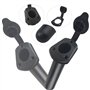 WMYCONGCONG Lot de 2 Support de Canne à pêche en Plastique pour Kayak, Bateau et canoë avec Couvercle pour Kayak, Bateau et cano
