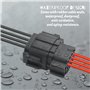 WMYCONGCONG Lot de 2 kits de connecteurs électriques étanches à 16 broches pour voiture automobile (16 broches)