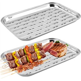 Lot de 2 bacs à barbecue réutilisables : 34