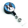 Caroline's Treasures Enrouleur pour badge ou porte-badge rétractable avec clip Boston Terrier