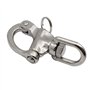 POFET 87mm Mousqueton Pivotant à Emerillon Manille Manille Pivotante en Acier Inoxydable Mousqueton Largage Rapide Mousqueton à 
