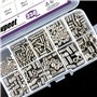 Swpeet Assortiment de 350 vis à tête hexagonale en acier inoxydable, y compris 10 tailles M3/4/5/6/8, vis hexagonales internes e