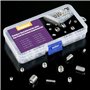 Swpeet Assortiment de 350 vis à tête hexagonale en acier inoxydable, y compris 10 tailles M3/4/5/6/8, vis hexagonales internes e