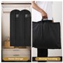 Nuangoo 4 Housses à vêtements Suspendues 180 x 60 cm, Sac à vêtements pliable avec fermeture éclair, Convient pour robes, mantea
