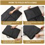 Nuangoo 4 Housses à vêtements Suspendues 180 x 60 cm, Sac à vêtements pliable avec fermeture éclair, Convient pour robes, mantea