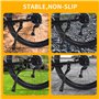Bequille Velo 24 à 29 Pouces, Béquilles de Vélo Réglable en Alliage d'aluminium, Pieds en Caoutchouc antidérapants, adapté aux v
