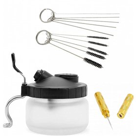 ABESTAIR 4 SET aérographe pistolet lavage nettoyage outils aiguille buse pinceau manique de nettoyage pour vitres
