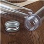 GWHOLE Lot de 12 Tubes à Essai 40ML en Plastique Transparent avec Bouchon à Visser