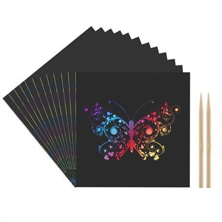 Kesote 100 Feuilles de Papier Gratter