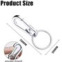 10 Pièce Mousqueton Détachable Pivotant Métal Anneaux Porte Clé Crochet Porte Clef