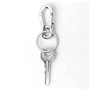 Zhjuju Mousqueton Métallique avec Porte-Clés, 10 Pièce Mousqueton Détachable Pivotant Métal Anneaux Porte Clé Crochet Porte Clef