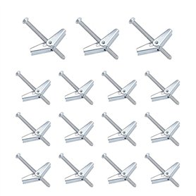 15 PièCes Crochets De Plafond M4cheville A Bascule Crochet De Fixation Au Plafond Vis D'Extension Vis SuppléMentaires