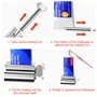 Relota 2 Pièces Presse Tube Dentifrice en Acier Inoxydable 304, Distributeur de Dentifrice avec Support de Siège, Dentifrice à T