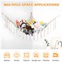 Lixiluxia 2Pcs Hamac en Rangement Peluche, Filet de Jouets Range Peluche Boho, Filet à Suspendre pour Animaux en Peluche, Organi