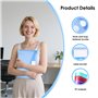 Rizthyn 12 Pièces Pochette Plastique A4 Transparente avec 11 Bords Perforés, Chemise Document Classeur pour Maison, Bureau, Ecol