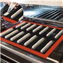 Dogrundi 2 Pièces Tapis de Cuisson Barbecue pour Pain, Tapis Silicone Patisserie, Plaque Silicone Patisserie Macaron, Toile de C