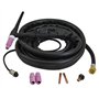 RIVERWELD SR WP 17 Torche de Soudage TIG complète refroidie à air 150A, connecteur M16x1.5, prise bipolaire et câble électrique 