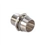 YWBL-WH 50pcs Support LED 5mm Base Douille de Lampe Support d'affichage Couleur Argentée Taille de filetage 8mm