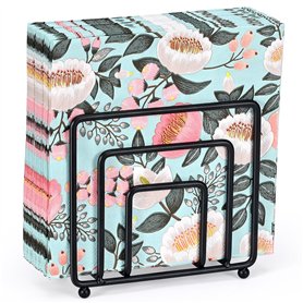 Peevisap Porte Serviette De Table En Métal Noir
