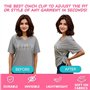 XFSRG 3 Pièces Pinces à Cardigan Femme Epingle Hijab Clip à l'Arrière de la Chemise Robe la Taille Invisibles Boutons pour les V