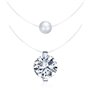 Yumilok pendentif collier fil magique pour femme fille en Argent véritable