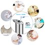 HJRUIUA Distributeur de Savon Electrique en Acier Inoxydable avec Base, Distributeur Savon Automatiqueetanche, Capteur Infraroug